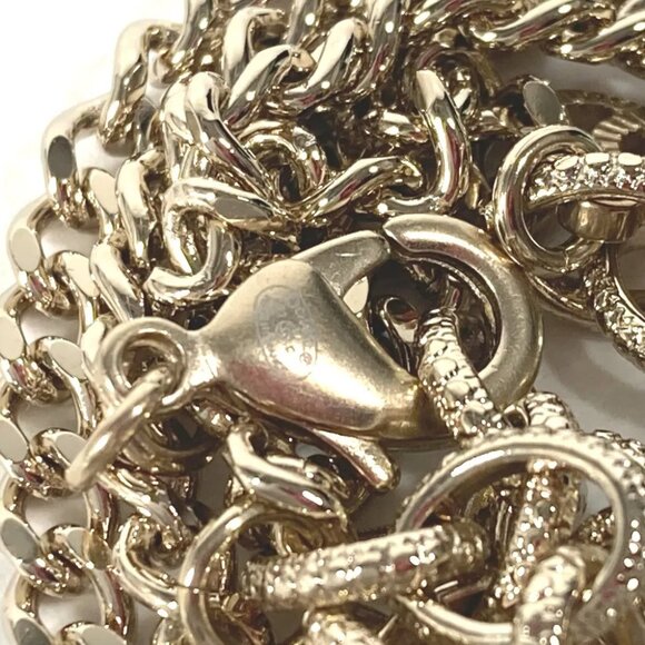 CHANEL 22C CC CC Mark Rhinestone Lipstick Long Necklace Chain Necklace Unused - Picture 9 of 12